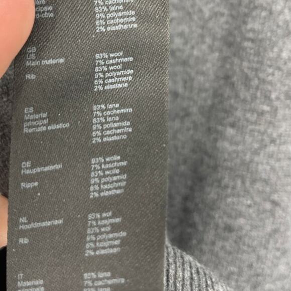 Maje Sleeveless Tank Sweater Vest Wool Cashmere Jeweled Collar Gray Size 2 US M - Picture 3 of 10